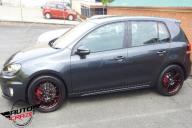 VW GOLF DRIFTA BLACK PIPED RED